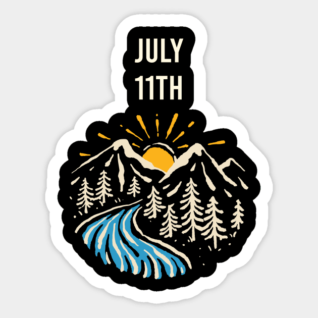 Landscape July 11th 11 Sticker by blakelan128